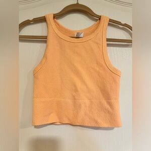 NikiBiki light orange high neck crop top​​​​​​​